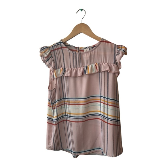 Westmoon Made in L.A. Pink Striped Sleeveless Blouse Size S - Picture 1 of 11